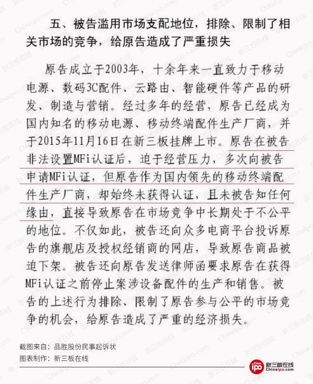 品胜诉苹果要求赔偿1元 新三板3C配件公司的“面子”之争？