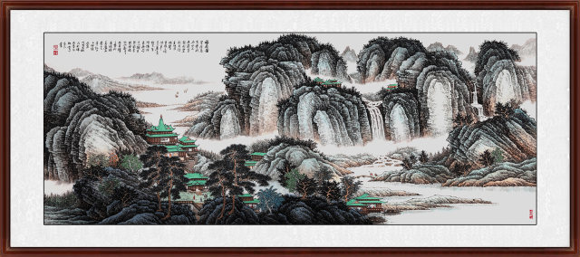 许吉尔精品国画赏析精品山水雅致秀丽非凡