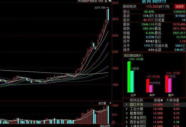 猪肉作为本轮行情的领涨品种,随后出现巨幅震荡的走势.