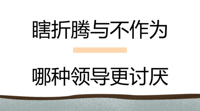 杨继刚领导瞎折腾与不作为你更讨厌哪一个