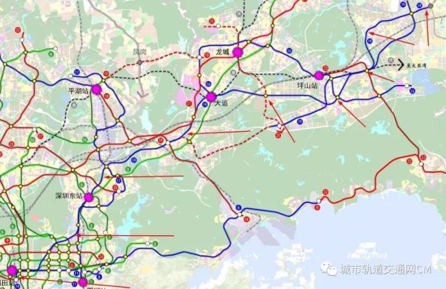 2022年4,深圳地鐵16號線深圳地鐵16號線具體線路聯繫大運新城,龍崗