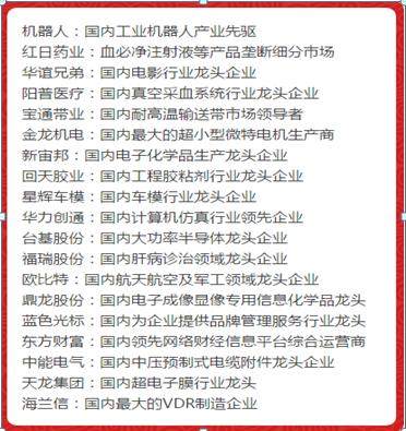 2019年，哪些个股会成为风口浪尖？请收好2019最全细分龙头概念股