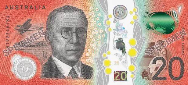 澳央行发布新版20澳元纸币设计十月起正式流通