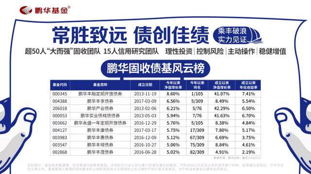 台风天买点债，鹏华9只债基年内业绩超5%
