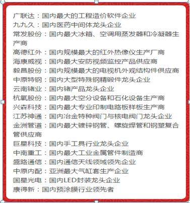 2019年，哪些个股会成为风口浪尖？请收好2019最全细分龙头概念股