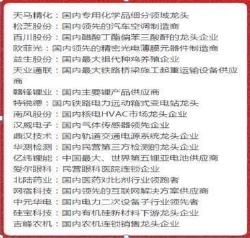 2019年，哪些个股会成为风口浪尖？请收好2019最全细分龙头概念股