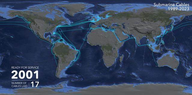 「图说海缆」全球海底通讯电缆35年发展里程
