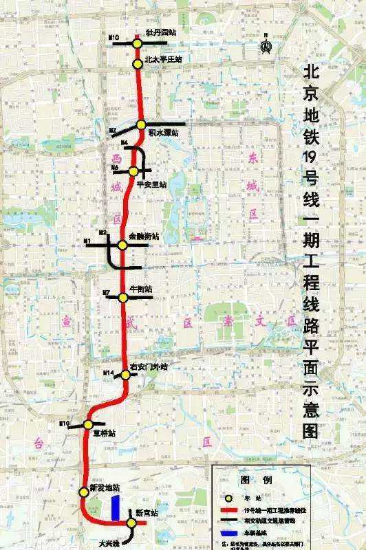 19号线北京地铁19号线一期工程全长22.